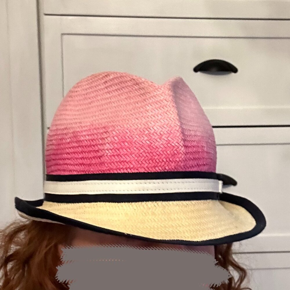 Juicy Couture Pink Ombre Fedora Trilby summer hat